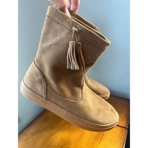 Crocs LodgePoint suede leather pull on boots women‎ 9